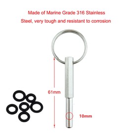 Oval Head Wrench, Oval Head Key Compatible, Coffee Machines, Oval Head Wrench, Coffee Machines, Oval Head Bit Repair, with Key Ring and 6 Rubber Rings for Coffee Machines to Remove Screws