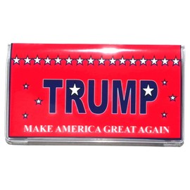 2 Year Checkbook Size 3"x 6" Calendar Planner Datebook w Note Pad, Patriotic (Trump Red, 2025-2026)
