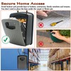 Extra Large Key Storage Security Lock,V-Resourcing Re-settable 4 Digit Combination