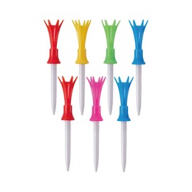 Daiya Golf TE-515 B Tomahawk Tee, Semi-Long, 7 Pieces, Adjustable Height, Increased Distance, Durable, Break-resistant, Easy to Find, Golf Regulations Compliant, Made in Japan, Tee Up Height 1.4 - 1.8