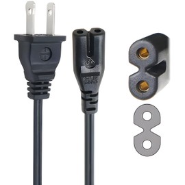 PowerHOOD Power Cord 5Ft Cable Compatible with Denon DHT-S217 DHT-S316 DHT-S517 Home Sound Bar SB550 Channel Network Soundbar Speaker Power Supply Cord Charger Cable PC Mains