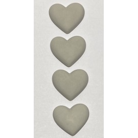 ISABELL-ART Blank Rocks Mandala Dotting Painting Project Heart Magnetic Set of 4 Perfect Magnets for House Office Lockers