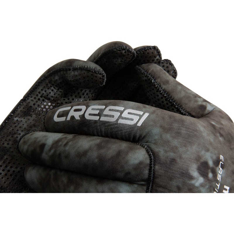 Cressi Tracina Neoprene Spearfishing Gloves - Camouflage Dark, Small