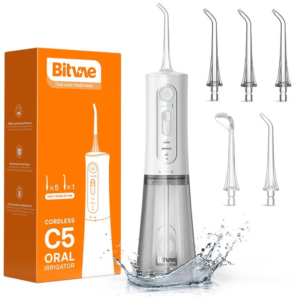 Water Flosser for Teeth Cordless, Bitvae Water Flossers 3 Modes
