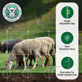 Garnifex Steel Step in Fence Post 45" Temporary Fence Post - Non Electric Fence 10 Pk