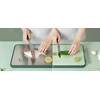 Blivorra Stainless Steel Reversible Cutting Board Large size- Double-Sided Stainless