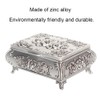 Retro Zinc Alloy Metal Stereoscopic Rose Carved Jewelry Box Ring