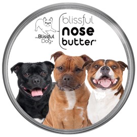 The Blissful Dog Staffordshire Pitbull Terrier Unscented Nose Butter - Dog Nose Butter, 8 Ounce