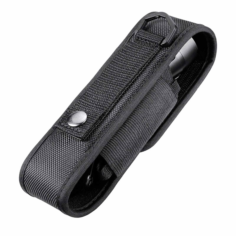 Flashlight Holster, Torch Cover Holder, Nylon Belt Torch Pouch Holder