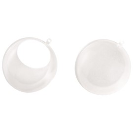 RAYHER Hobby Rayher 39476800 Plastic Ball 2-Piece Diameter 10 cm with Cut-Out Diameter 6 cm Clear