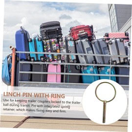 Gatuida 10pcs Heavy Duty Pin Clips for Securing Trailers Trucks and Lawn Mowers Galvanized Spring Lock for and Quick Release Applications