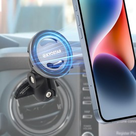 Magnetic Phone Mount for Tacoma 2016-2023/Tundra 2014-2021/3rd Gen Tacoma/Jeep Wrangler JL 2018-2023/Gladiator JT 2020-2023 Air Vent Car Holder, 360° Adjustable Strong Suction for All Smartphone