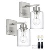 Rayogale Battery Operated Wall Sconce Set of 2, Rechargeable, Cordless,