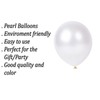 Balloons Hub Metallic Balloons 10 Inch Metallic White Balloons Pearl
