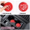 Augeny 2PCS Car Cup Holder Coaster, Non-Slip PVC Insert Cup