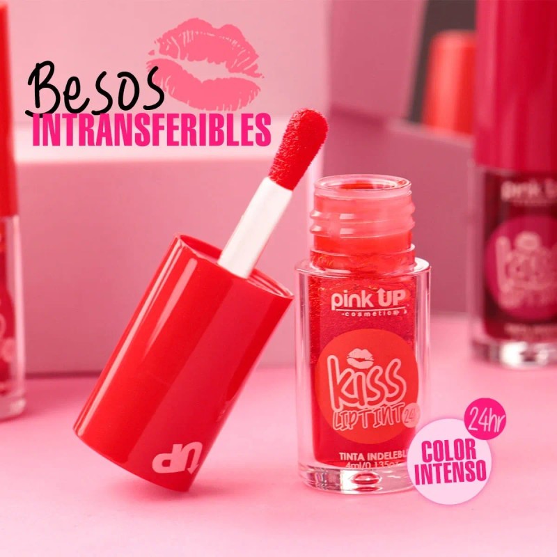 Tinta Indeleble Para Labios Kiss Lip Tint Pink Up Color