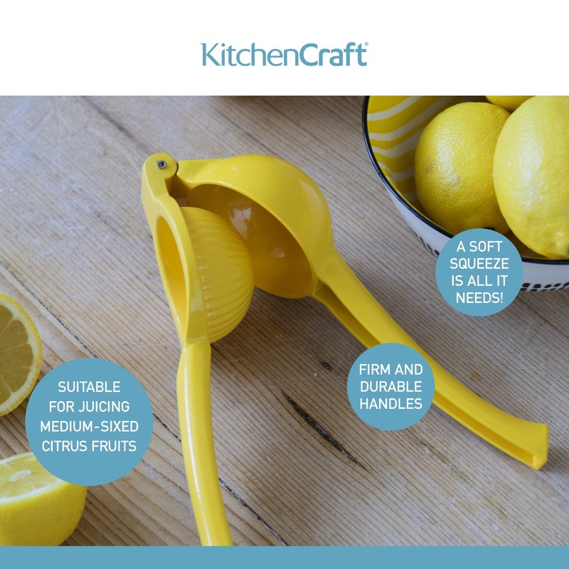 KitchenCraft Lemon Squeezer, Handheld Lemon Juicer, 22 x 7.5 x