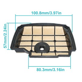 Atunee 3Pcs Air Filter for Stihl MS201T MS201TC MS201 Chainsaw Replace for 11451401900