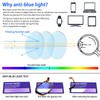 5 Pack Blue Light Blocking Reading Glasses Fashion Square Computer
