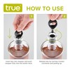 True Locking Bottle Stoppers with Key - Stainless Steel and