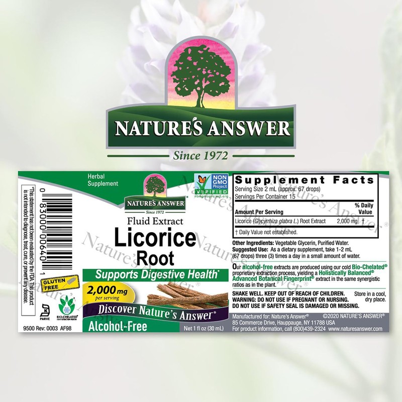 Nature's Answer Nature's Answer - Licorice Root Alcohol Free -