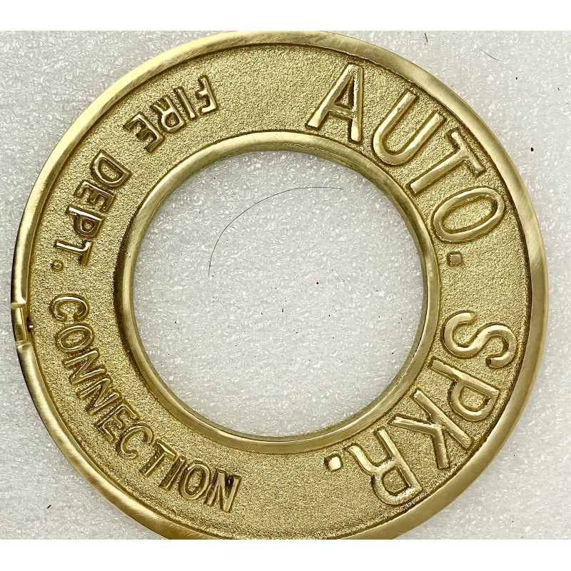 NNI 2-1/2” ROUND " AUTO SPRINKLER " FDC Wall PLATE-