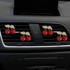 1Pc Cherry Car Air Vent Freshener Clip with Rhinestone, Decorative