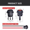 mankk 4PCS Waterproof Rocker Switch 12V Round Toggle Switch SPST