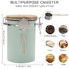 TEDSWAIT Coffee Canisters Airtight Coffee Bean Storage Container Kitchen Stainless