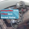 Upgraded Car Suction Cup Base with17mm Ball, Compatible with17mm Double