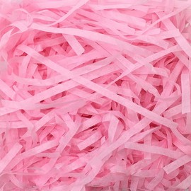 Crinkle Cut Paper Shred Filler,200g Crinkle Cut Paper Shred Filler for Gift Wrapping and Basket Filling,Box Confetti Shredded Box Stuffing Shredded Paper Shred Paper Filler Crinkle Cut Paper,Pink