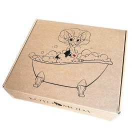 UD_Kotomoda Bath Shower SPA Set for Sphynx and Other Naked Pets Shampoo 120 ml with Foam Generator Shower caps in The tin Box Ba