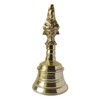 GURU JEE™ Brass Pooja Bell with Hanuman Traditional Hand Held