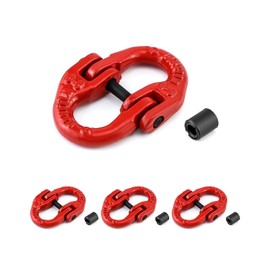 yakicag 4 Pack G80 Alloy Steel Hammerlock Coupling Link, 5/16" Hammer Lock Safety Chain Connector Link 4400 lbs Working Load Limit