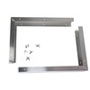 2 Pieces Stainless Steel Microwave Trim Kit Microwave Side Panel
