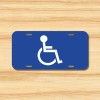 Amel HANDICAP Disabled disability Parking Vehicle License Plate Front Auto