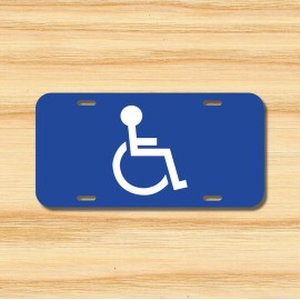Amel HANDICAP Disabled disability Parking Vehicle License Plate Front Auto Tag NEW