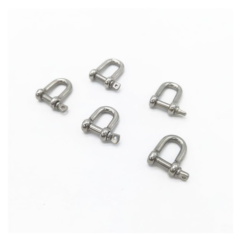 HVDHYY M6 D Shackles 304 Stainless Steel 10piece D Ring