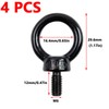 Antrader M6 Lifting Eye Bolts,2PCS Stainless Steel Machinery Shoulder Lifting