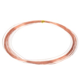 MECCANIXITY 99.9% Solid Bare Copper Wire, Soft Pure Copper Crafting Wire 52 Feet 32 Gauge (0.2mm) for Crafts Jewelry Making Electroculture Gardening (16m)