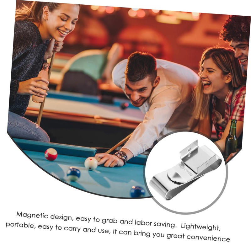 KICHOUSE Professional Billiard Chalk Holder Snooker Pool Clamp Retractable Clamp