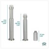 EVI Herrajes I-182-KITBCB Wall Stop, White Rubber, 132mm-165mm