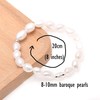 20 CM Cultured Freshwater Pearls Bracelet, Natural White Baroque Pearls