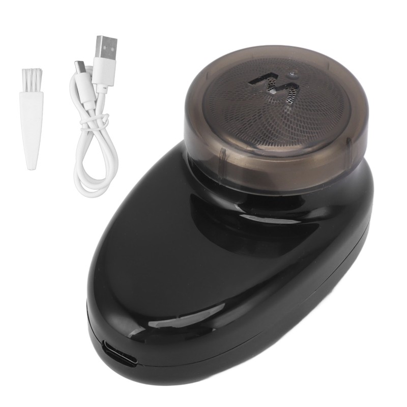 Mini Electric Beard Clipper Rotary Blade Hair Trimmer USB Charging