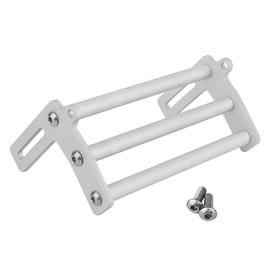 Pothyes Aluminum Front Bumper Bull Bars for 1/10 RC Crawler Axial SCX10 TRX4 LCG Chassis FJ40 Dodge Power Wagon Cab Cliffhanger Body (Silver)