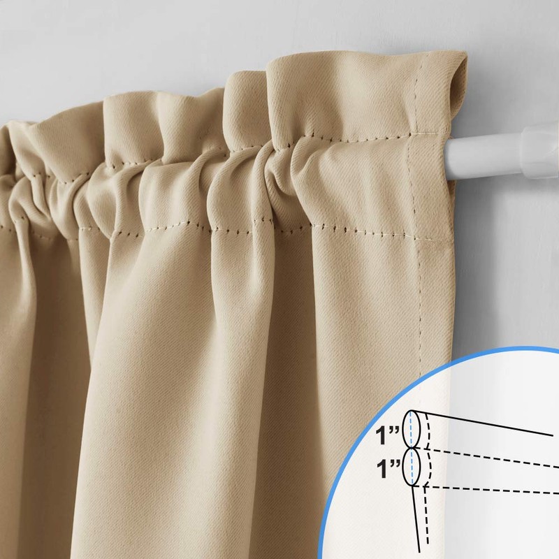 NICETOWN Narrow Blackout Door Curtain for Side Windows - Thermal