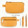 MANAGE Leather Key Case with Coin Compartment and Key Ring