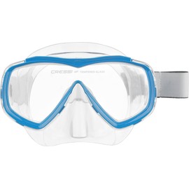 Cressi Estrella Jr - Mask for Diving and Snorkelling, Transparent/Blue, One Size, Children Unisex