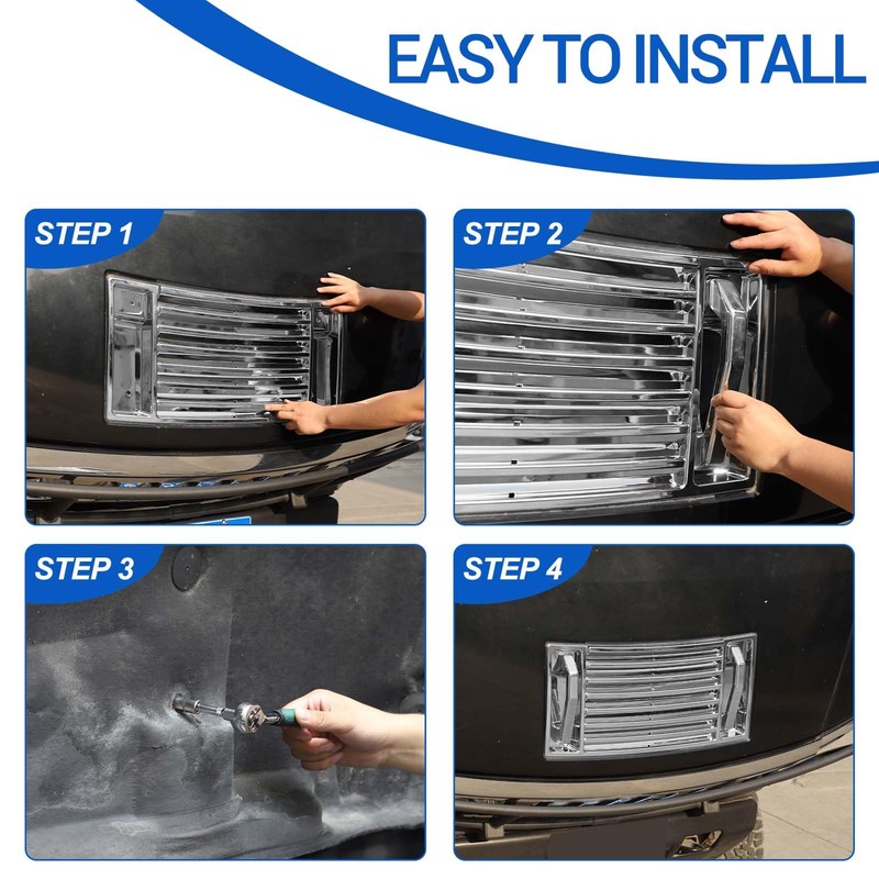 Fgtagtal Hood Deck Vent Panel Trim Compatible with Hummer H2
