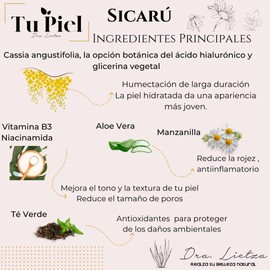 Tu Piel Dra. Lietza Sicarú Gel Humectante Piel normal y grasa Con Vitaminas y Extractos Naturales